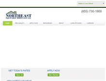 Tablet Screenshot of northeastequitable.com